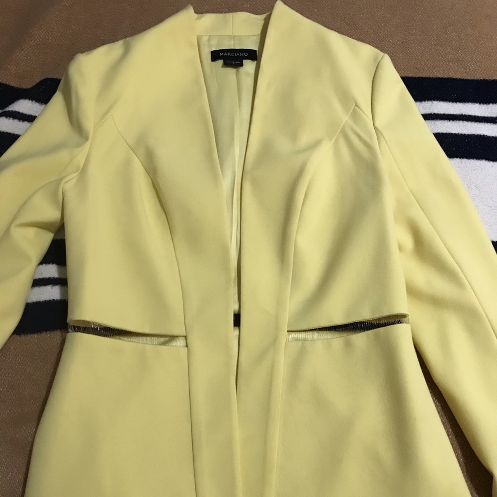 Guess By Marciano Yellow Blazer